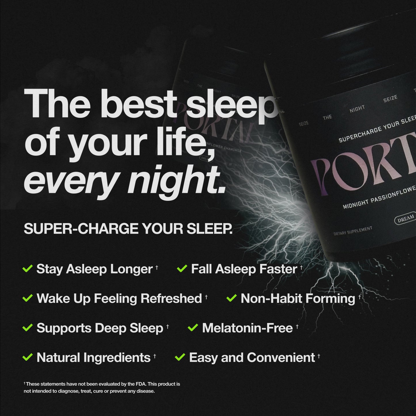 Portal Sleep Supplement | Melatonin-Free Extra-Strength Sleep Aid